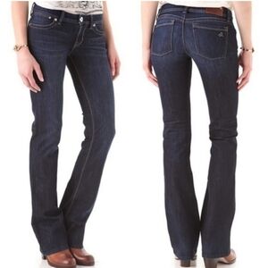 DL1961 Milano Boot 1470 Low Rise y2k Medium Wash 4 Way Stretch Bootcut Jeans